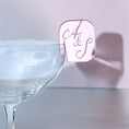 Cargar la imagen en la vista de la galería, Wedding Drink Tag - Cute Day, Custom Engraved
