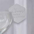 Carica l'immagine nel visualizzatore della galleria, Wedding Drink Tag - Best Day, Custom Engraved
