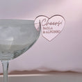 Charger l'image dans la visionneuse de la galerie, Wedding Drink Tag - Heart, Custom Engraved
