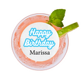 Load image into Gallery viewer, Happy Birthday Party-  Edible Drink Topper
