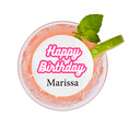 Load image into Gallery viewer, Happy Birthday Party-  Edible Drink Topper
