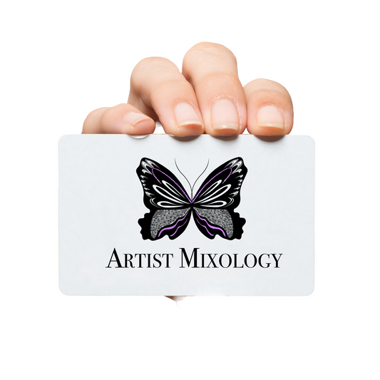 product and service gift card, artist mixology gift card, gift card