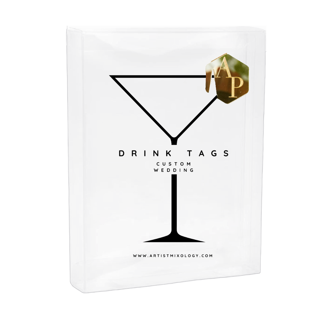 Wedding Drink Tag - Rombo, Custom Engraved