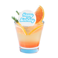 Load image into Gallery viewer, Happy Birthday Party-  Edible Drink Topper
